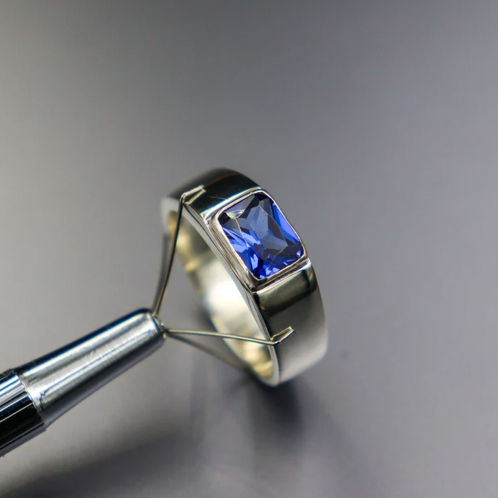 Sapphire Reverie – The Eternal Blue Ring | Quotidian Opulence Collection