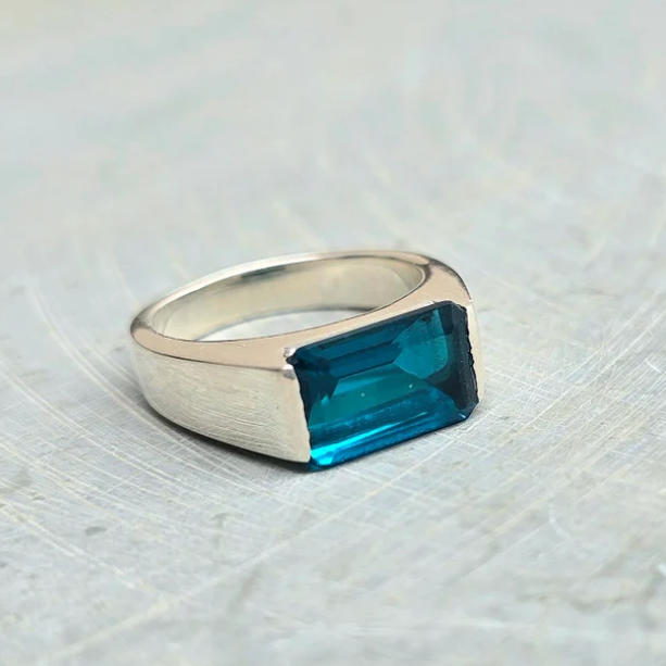Tranquil Elegance – The Topaz Ring | Quotidian Opulence Collection