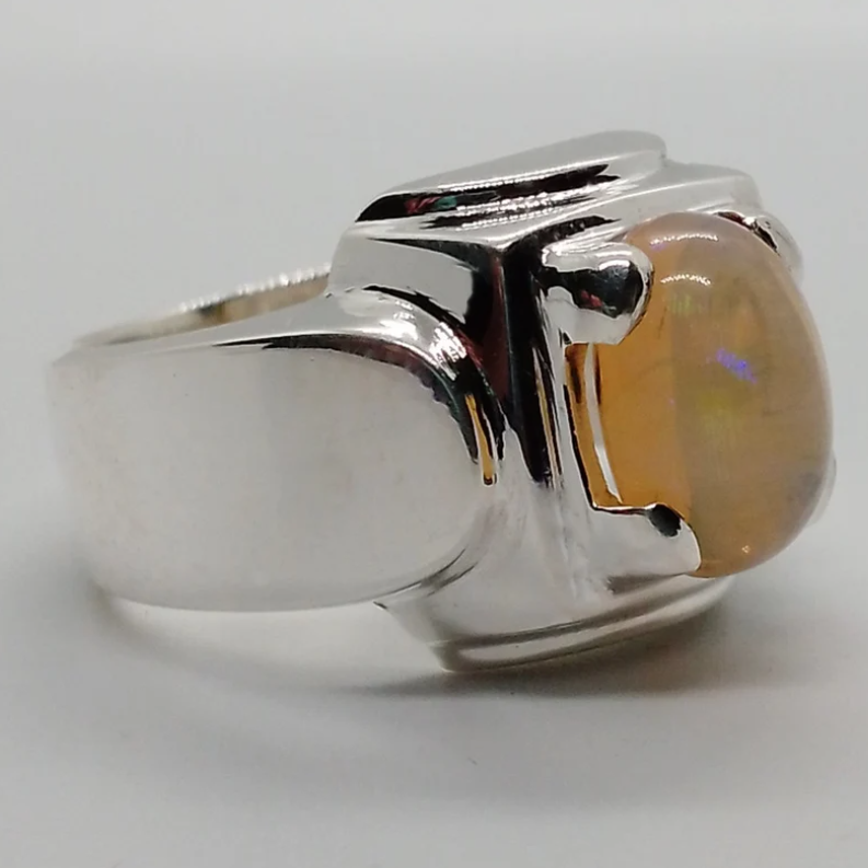 Pristine Unity – Agate Ring with Metal | Quotidian Opulence Collection