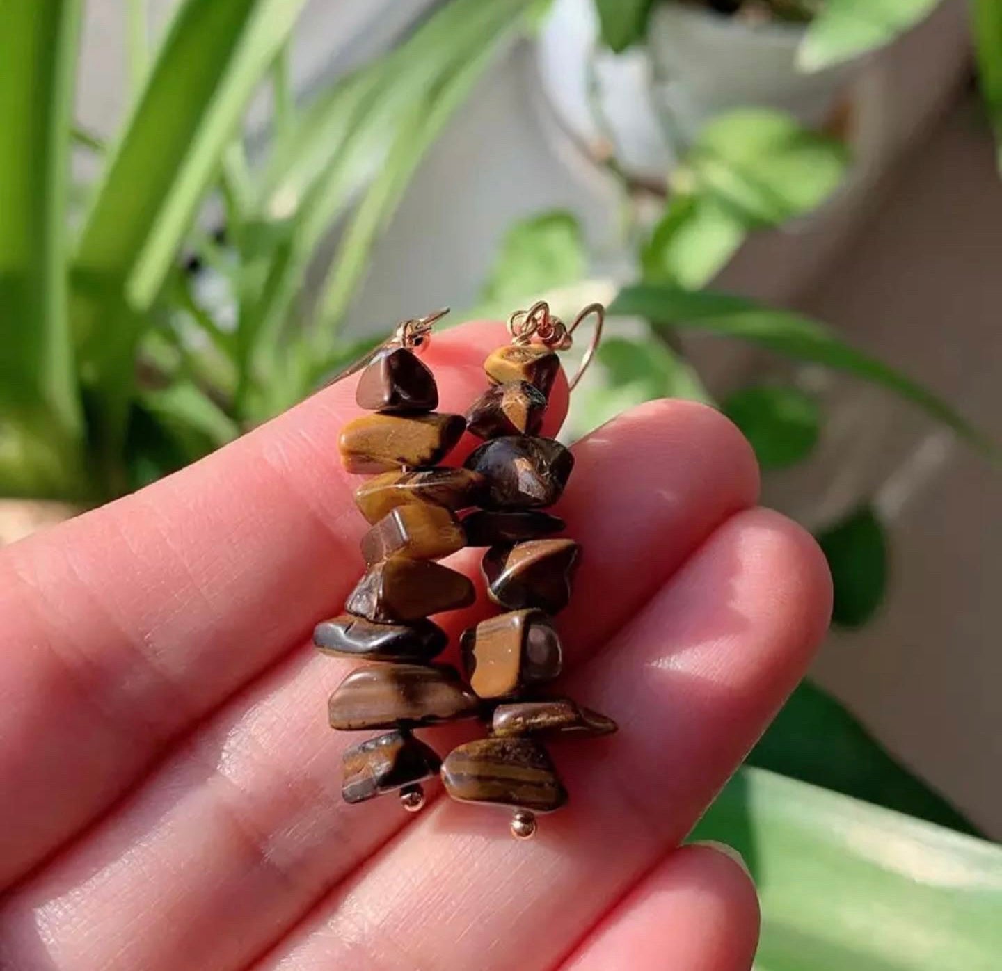 Tiger Eye Earrings | Whispers of Nature Collection