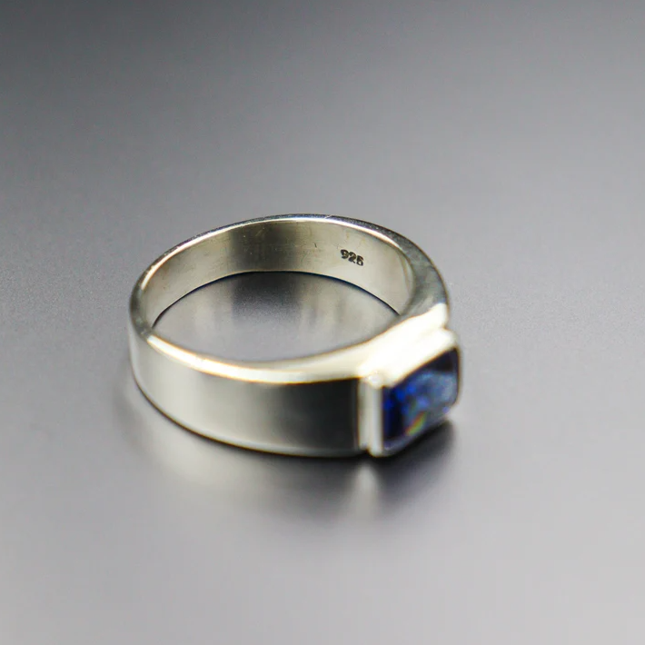 Sapphire Reverie – The Eternal Blue Ring | Quotidian Opulence Collection
