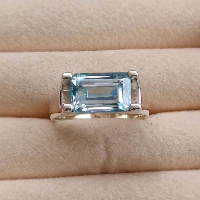 Tranquil Elegance – The Topaz Ring | Quotidian Opulence Collection
