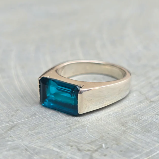 Tranquil Elegance – The Topaz Ring | Quotidian Opulence Collection