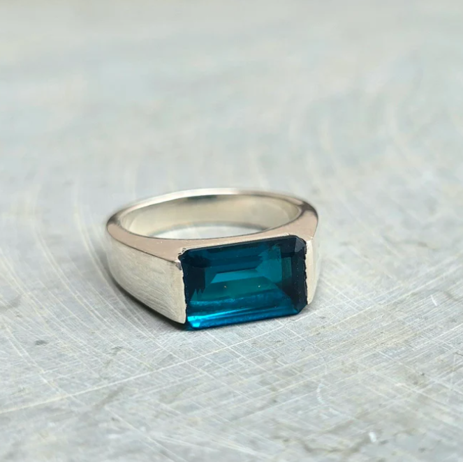Tranquil Elegance – The Topaz Ring | Quotidian Opulence Collection