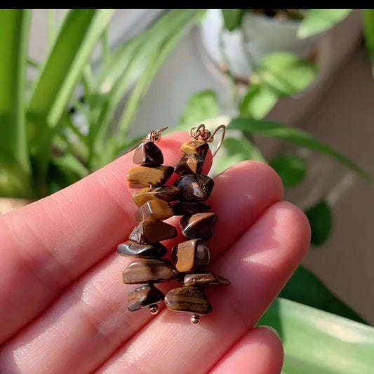 Tiger Eye Earrings | Whispers of Nature Collection